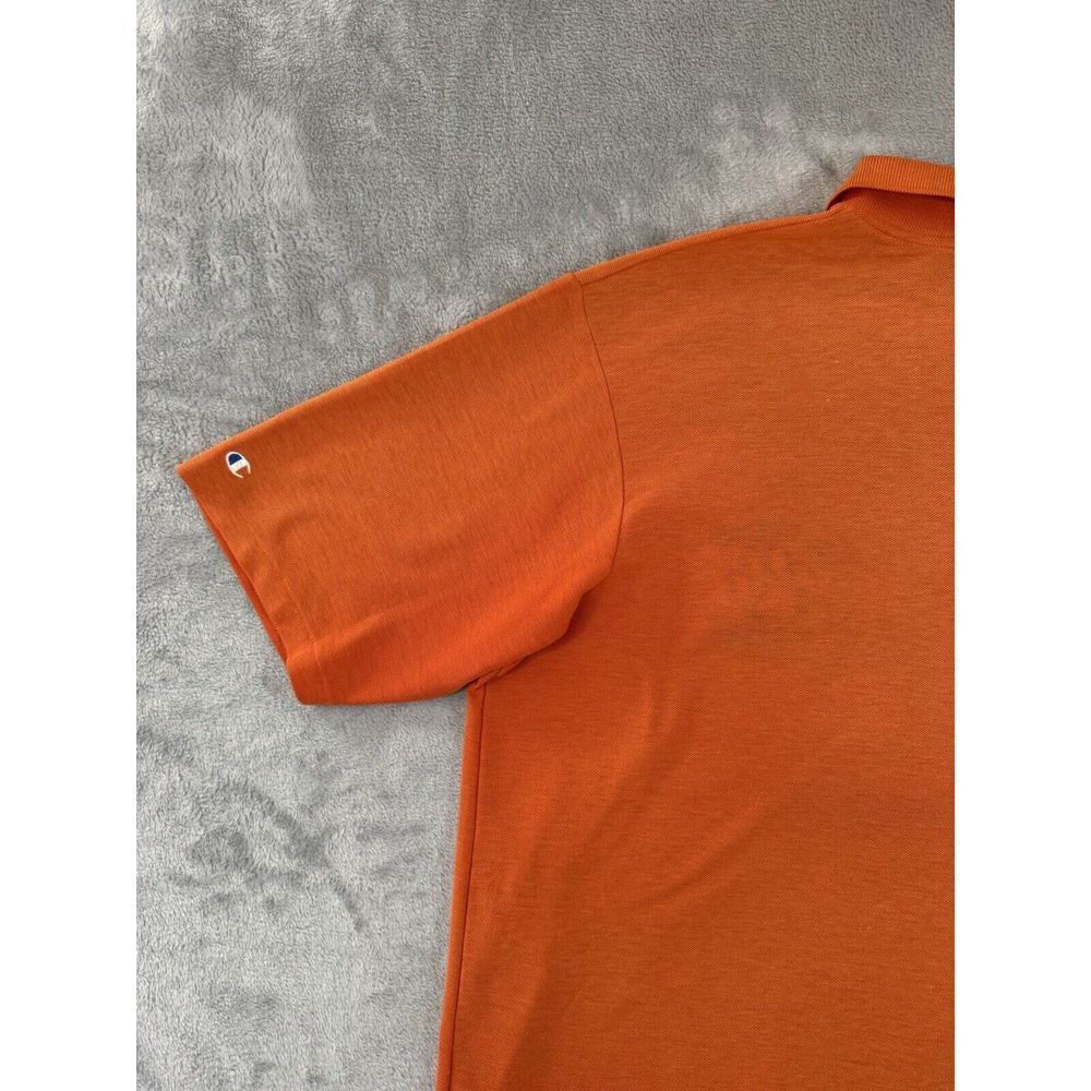 Clemson Tigers Champion Shirt Mens 2XL Orange Polo Made In USA Vintage 90s - Picture 13 of 15